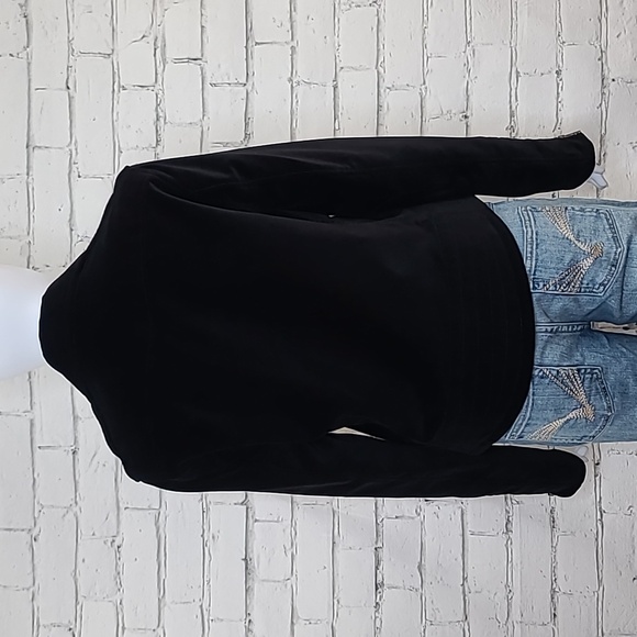 Rag & Bone Velvet Classic Moto-Inspired Biker Jacket in Black - Picture 4 of 17